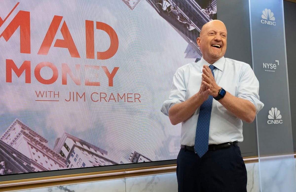 Jim Cramer shouted: "BTC price is topping out now".