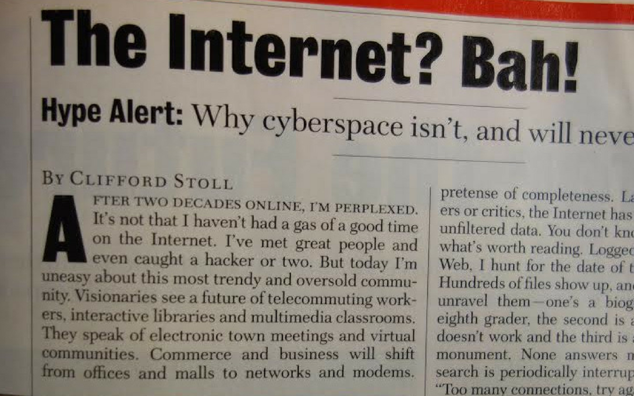 Crypto skepticism is like saying the internet will die in the 1990s