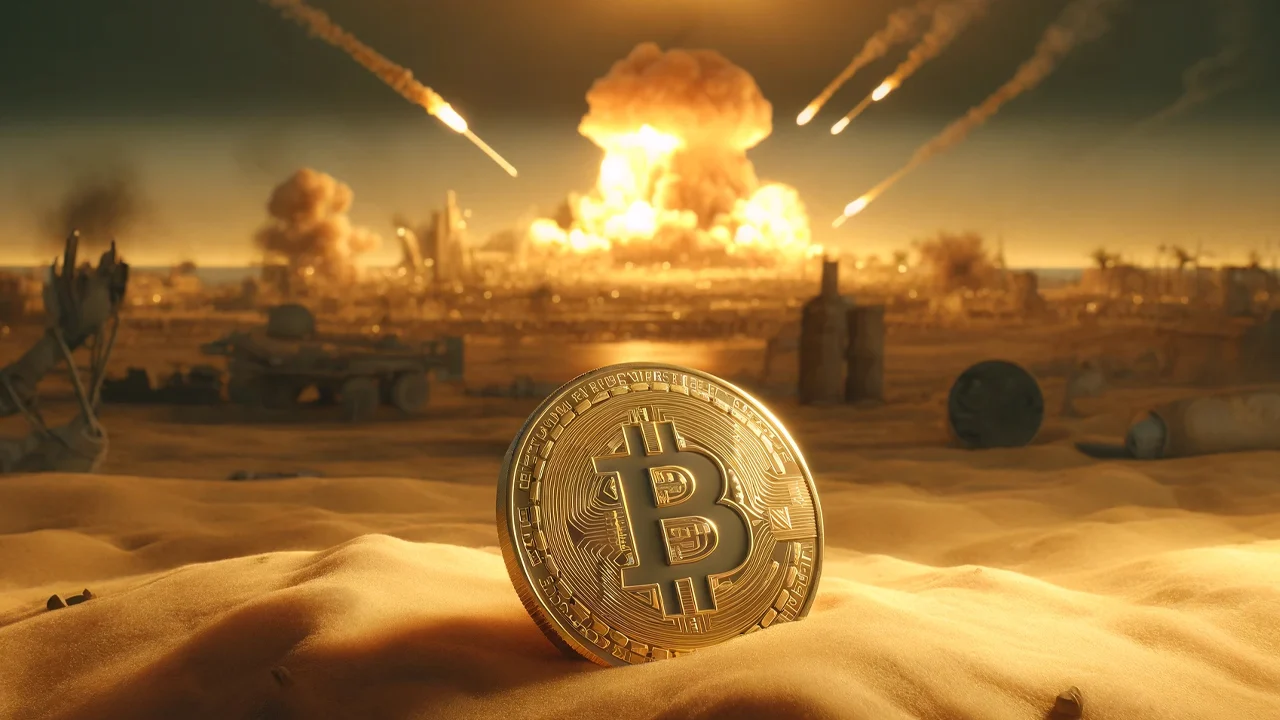 BTC falls after Middle East tensions...risk hedge role questioned