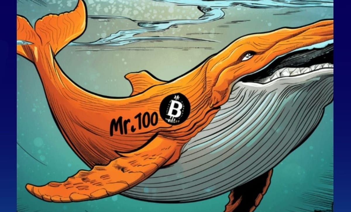 'Mr. 100' BTC Whale Buys 114 BTC in Over a Month