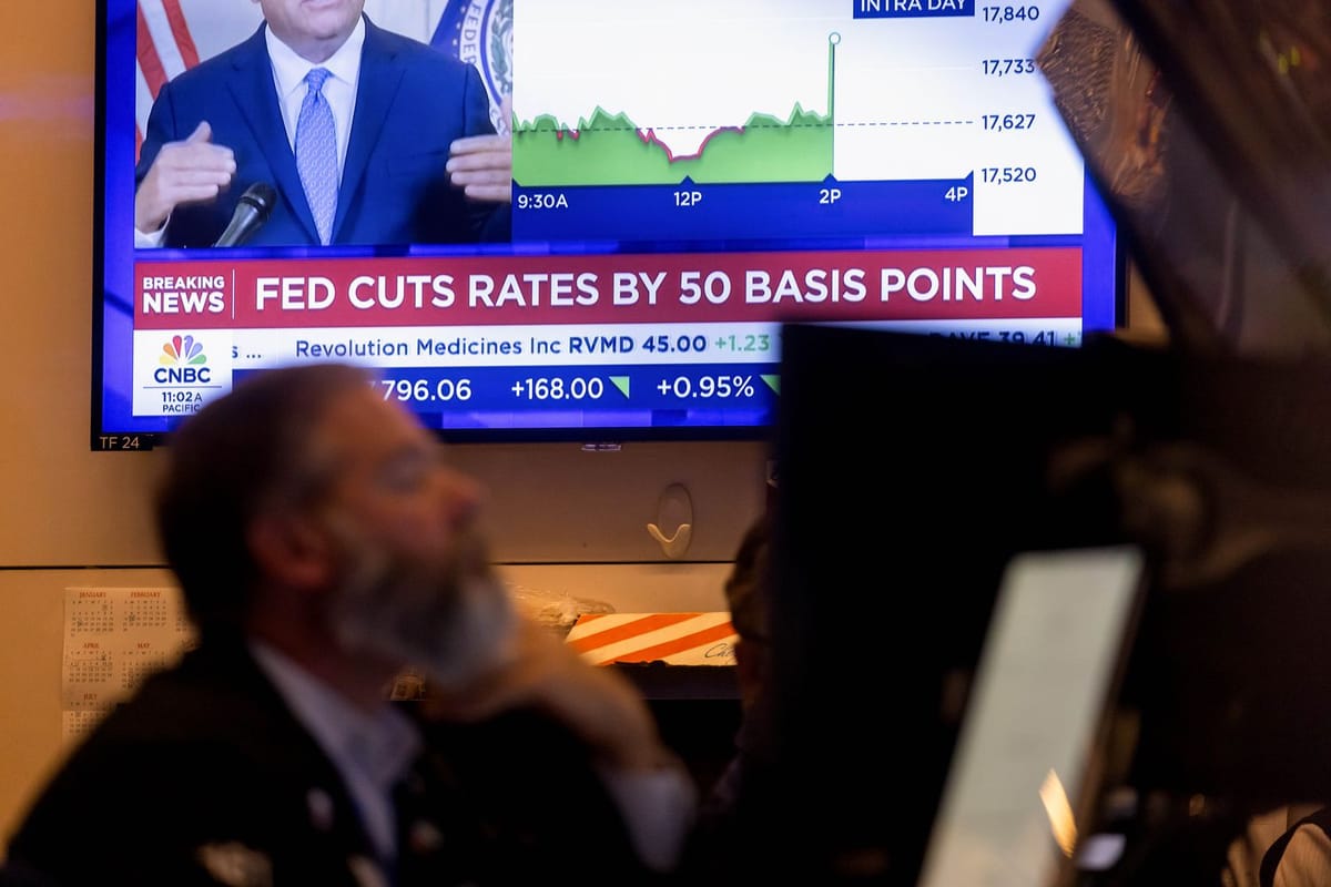 US Fed 'big cuts' interest rates by 0.5 percentage point to bring inflation closer to target, considers another 50 basis point cut later in the year.