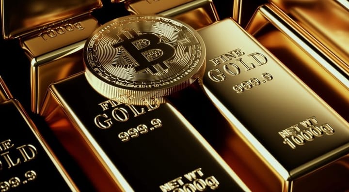 blockchain crypto cryptocurrency btc vs gold (SpotedCrypto)