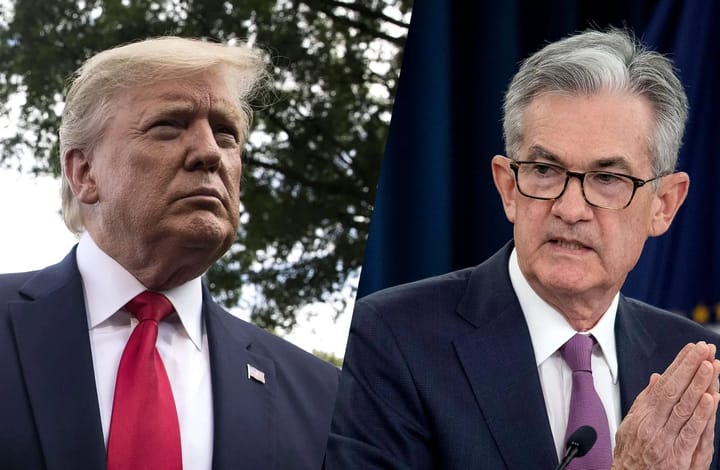 blockchain crypto cryptocurrency powell vs trump (spoted crypto)